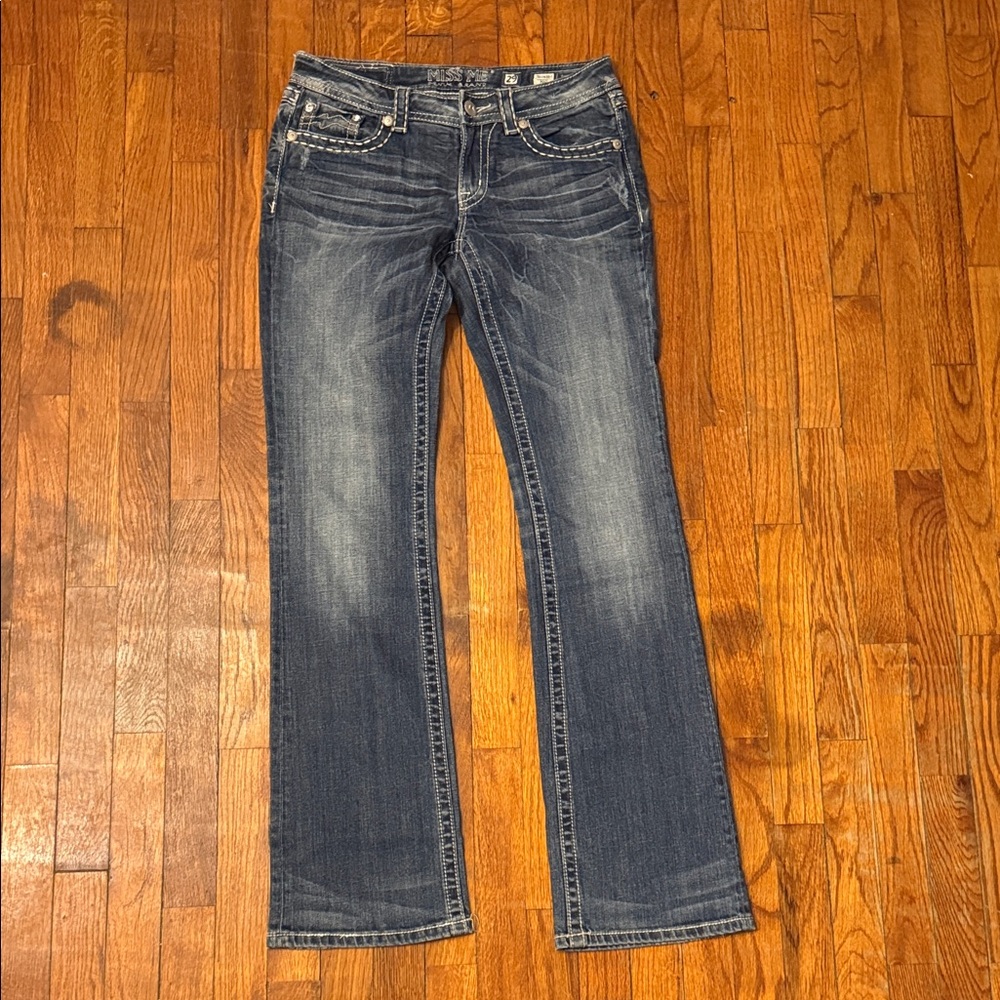 Miss Me Dark Blue Boot Cut Jeans